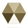 9 Stk. Swarovski Hexagon Spike Bead 5060 5,5mm Crystal Metallic Light Gold