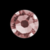 1 Stk. Swarovski Rose Montees SS30  (6mm) Blush Rose Foiled / Silber