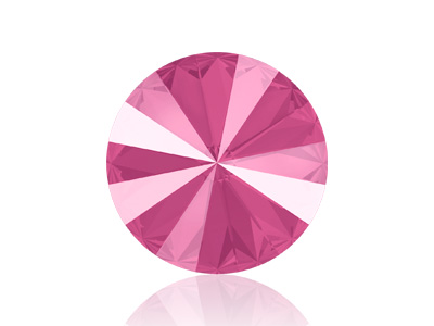 Swarovski Rivoli 1122 - 12mm - Farbe Crystal Peony Pink
