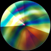 Swarovski Rivoli 1122 12mm Crystal Rainbow Dark F