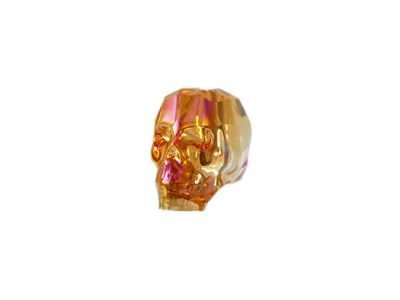 Swarovski Skull Bead 13mm Crystal Astral Pink