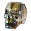1 Stk. Swarovski Totenkopf Perle 5750 13mm Crystal Iridescent Green