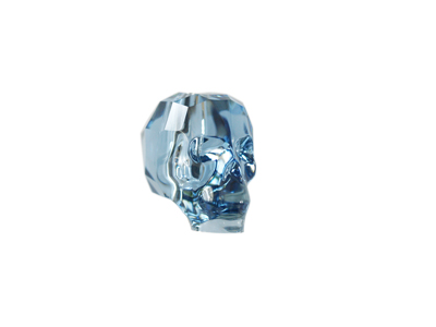 Swarovski Skull Bead 13mm Denim Blue