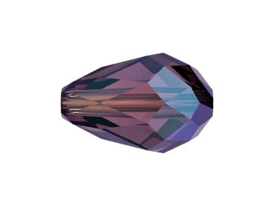 Swarovski Tropfen Perle 5500 9x6mm Farbe AMETHYST SHIMMER-2x