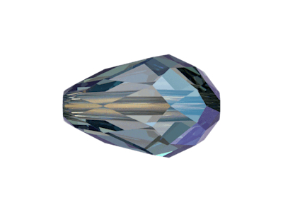 Swarovski Tropfen Perle 5500 9x6mm Farbe AQUAMARINE SHIMMER-