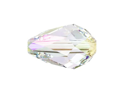 Swarovski Tropfen Perle 5500 9x6mm Farbe Crystal Shimmer-2x