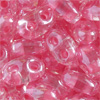 1 Dose (ca.17g.) Preciosa Twin-Beads Kristall mit Pink