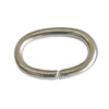 20 Stk. ovale Ösen offen 7x10mm silberfarbig