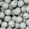 100g. Glasschliffperlen 8mm Grau/opak