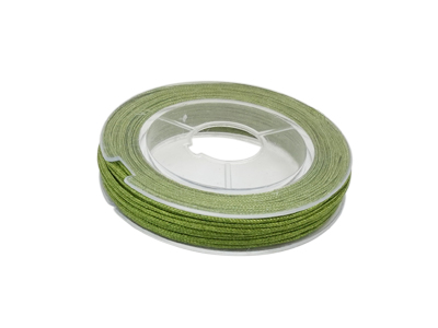 dünner olivegrüner Macrame Faden 0,8mm