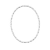 Basiselement Oval facettiert, 22x17mm/0,8mm 925 Silber