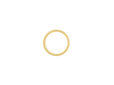 goldener 12mm Metallring als Basis für Brick Stitch Ohrringe