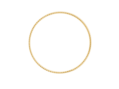 goldener 40mm Metallring als Basis für Brick Stitch Ohrringe
