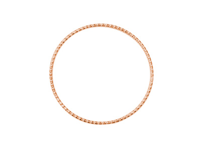 rosegoldener 30mm Metallring als Basis für Brick Stitch Ohrr