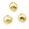 10 Stk. Zwischenteile gehämmert ~4mm, 925 Silber, echt vergoldet 3µ