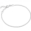zartes Armkettchen mit Schließe und Verlängerung ~15+3cm - 925 Silber
