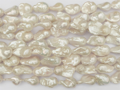 echte unregelmäßige Perlen, Zuchtperlen, Barockperlen