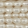 1 Strang (~39cm) echter Zuchtperlen, länglich ~4,5x3mm, A-Qualität