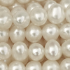 1 Strang (~37,5cm) echter Zuchtperlen, ~5x4mm, A-Qualität