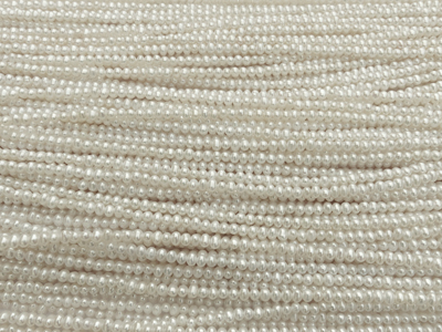 echte, kleine, weiße Zuchtperlen 2mm