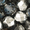 1 Pkg. (50 Gramm) facettierte Glasperlen 8mm Kristall mit Metallicbeschichtung