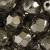 1 Pkg. (50 Gramm) facettierte Glasperlen 8mm Kristall mit Metallicbeschichtung