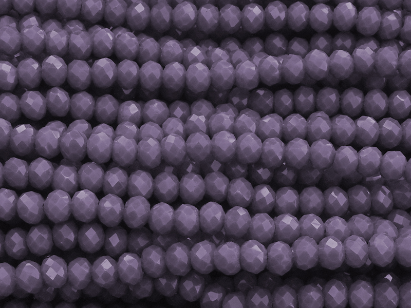 facettierte, geschliffene Glasperlen 2x3mm