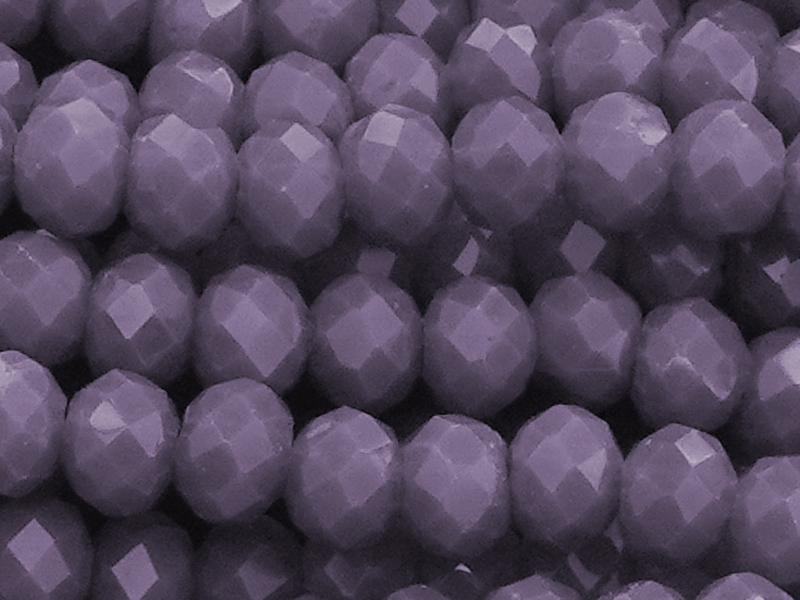 facettierte, geschliffene Glasperlen 2x3mm - Nahaufnahme