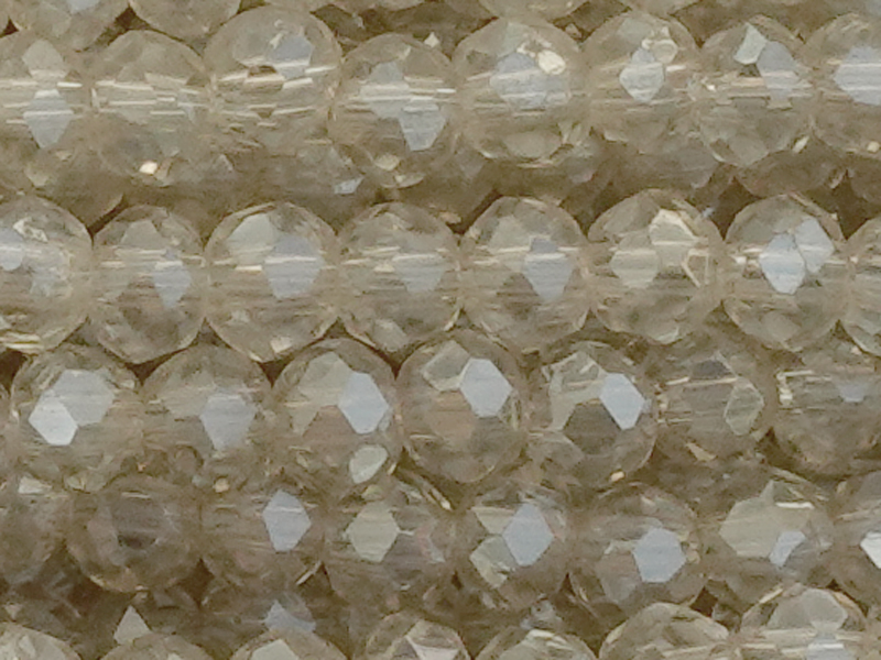 facettierte Glasschliffperlen Rondellen 2mm - Nahaufnahme