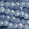 1 Strang (~138 Stk) facettierte Perlen, Rondellen SMALL, Smoky Blue