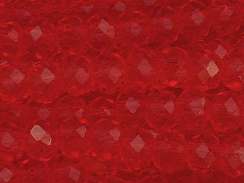 rote, facettierte Glasschliffperlen Rondellen 2mm - Nahaufna