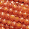 1 Strang (~36,5cm) Zirkonia Perlen rund facettierte ~2,1mm - Ripe Orange