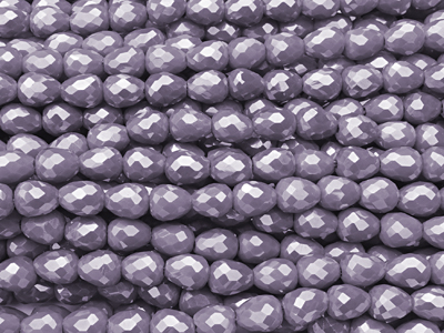 erdbeerförmige, facettierte Glitzerperlen Tropfen 4mm
