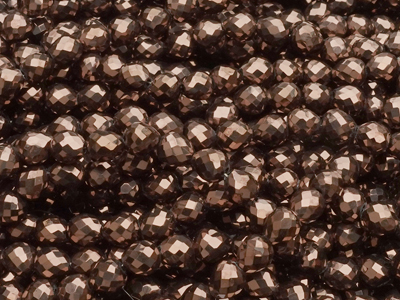 erdbeerförmige, facettierte Glitzerperlen Tropfen 4mm