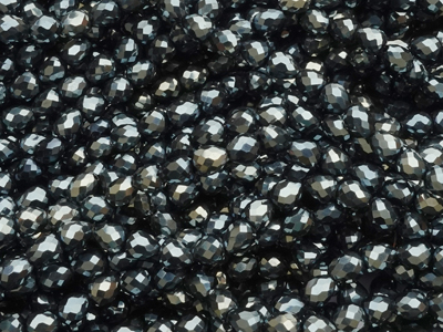 erdbeerförmige, facettierte Glitzerperlen Tropfen 4mm
