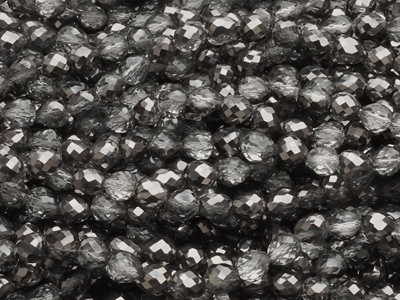 erdbeerförmige, facettierte Glitzerperlen Tropfen 4mm