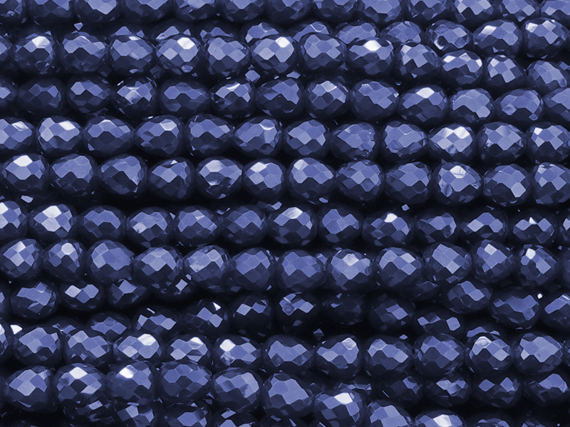 erdbeerförmige, facettierte Glitzerperlen Tropfen 4mm, Farbe