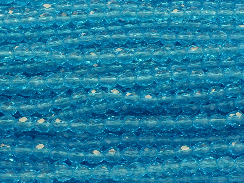 erdbeerförmige, facettierte Glitzerperlen Tropfen 4mm, Farbe