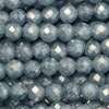 1 Strang (~36,5cm) Zirkonia Perlen rund facettierte ~2mm - Delfinblau