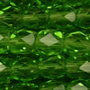 1 Strang (~148 Stk.) facettierte Tönnchen ~3mm, Fern Green