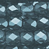 1 Strang (~100 Stk.) facettierte Tönnchen ~4mm, Smoky Teal