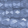 1 Strang (~100 Stk.) facettierte Tönnchen ~4mm, Smoky Blue