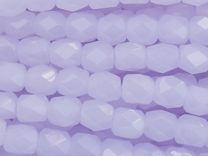 tönnchenförmige Glasperlen 4mm, Farbe: Violet Opal - Nahaufn