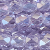 1 Strang (~100 Stk.) facettierte Tönnchen ~4mm, Crystal Purpel Shimmer