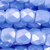 1 Strang (~100 Stk.) facettierte Tönnchen ~4mm, Light Blue Shimmer