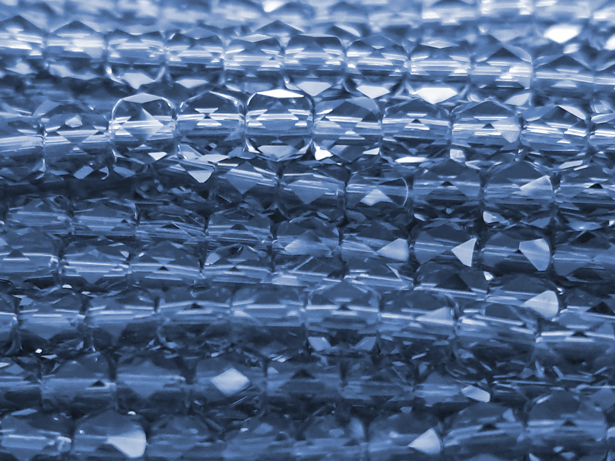 tönnchenförmige, facettierte Glitzerperlen 4mm, Farbe: Iolit