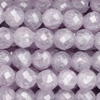 1 Strang (~35cm) Zirkonia Perlen rund facettierte ~3mm - Flieder