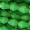 1 Strang (~100 Stk) facettierte Tropfen ~3x5mm, mai green