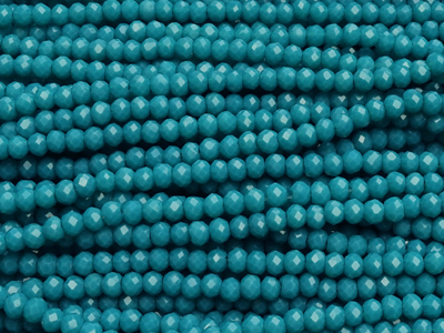 facettierte, geschliffene Glasperlen 2x3mm Farbe: dunkles Tü
