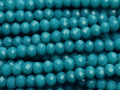facettierte, geschliffene Glasperlen 2x3mm Farbe: dunkles Tü